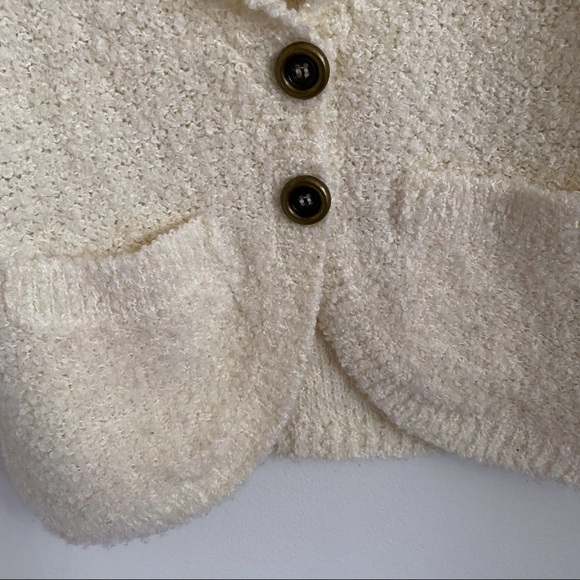 eci Teddy Cardigan Blazer Sweater SZ M (fits like a small) - Picture 7 of 9